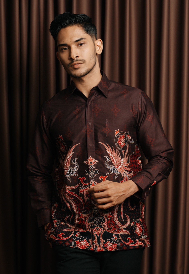 Hadinata Batik Kemeja Panjang Furing Superfine Birendra Bintari-1